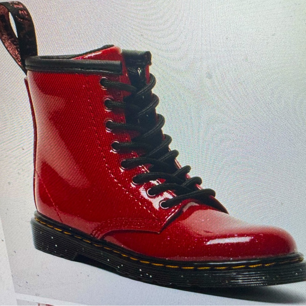 Dr Martens Glitter LaceUp Boots - Picture 2 of 12